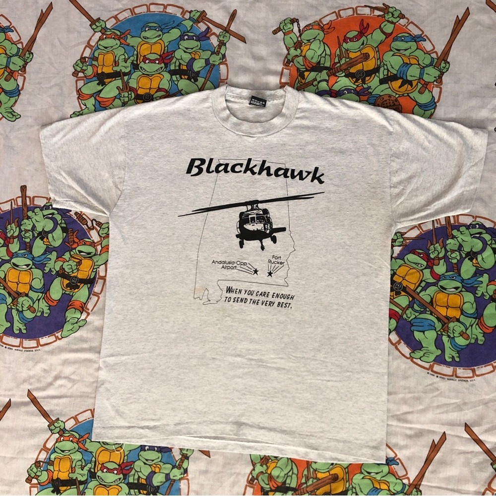 Vintage Single Stitch 80’s Blackhawk Alabama Military Shirt Mens XL Made in USA